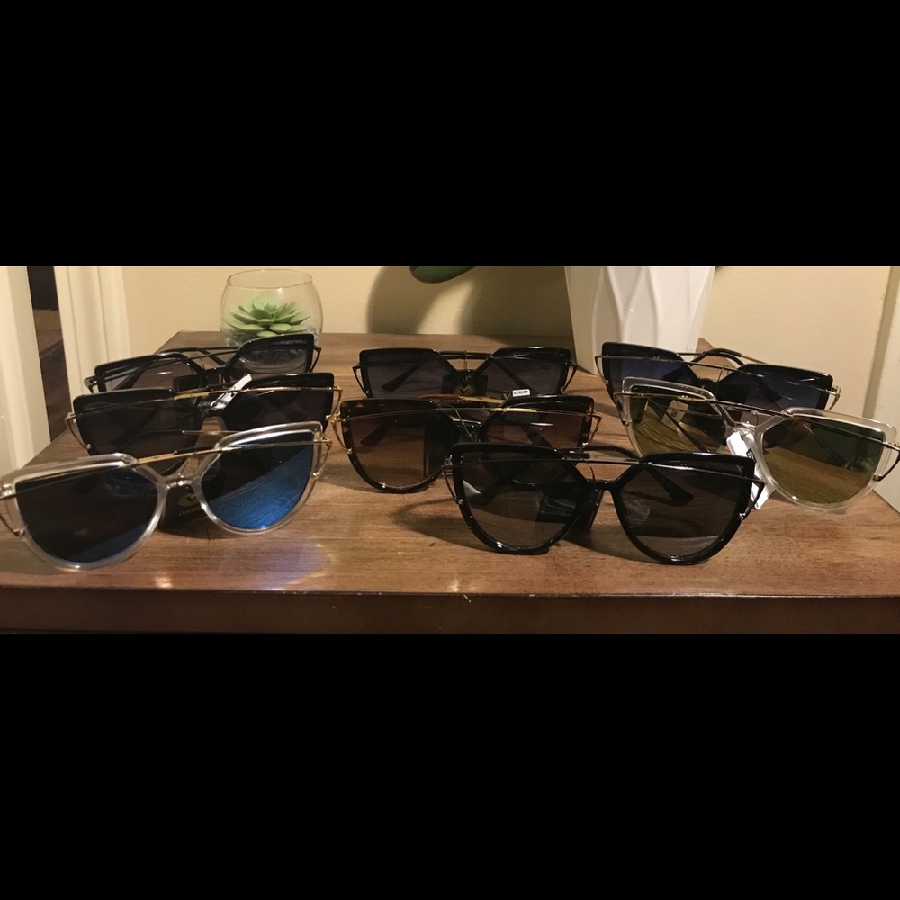 Cat eye with Bar Frame Sunglasses